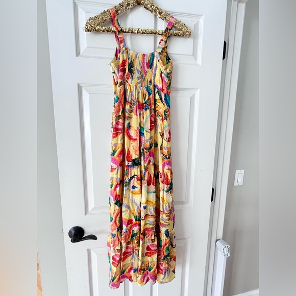 FARM Rio For Anthropologie Textured Tropical Maxi Dress - Picture 3 of 9